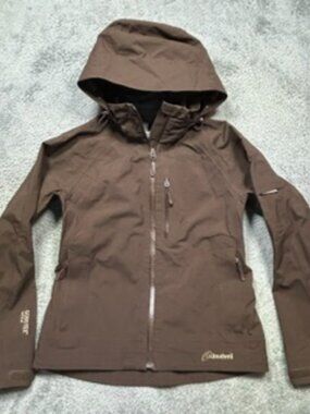 Cloudveil Jacket Women’s S Brown Gore-Tex Waterproof Full Zip Shell Snow Ski EUC